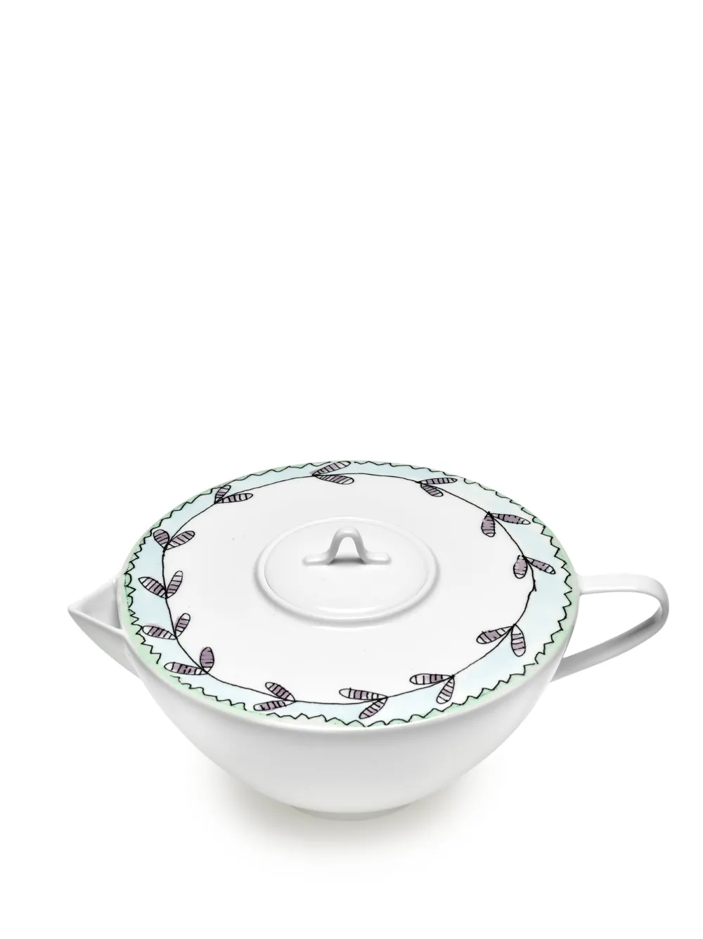 Shop Serax X Marni Midnight Flowers Teapot In White