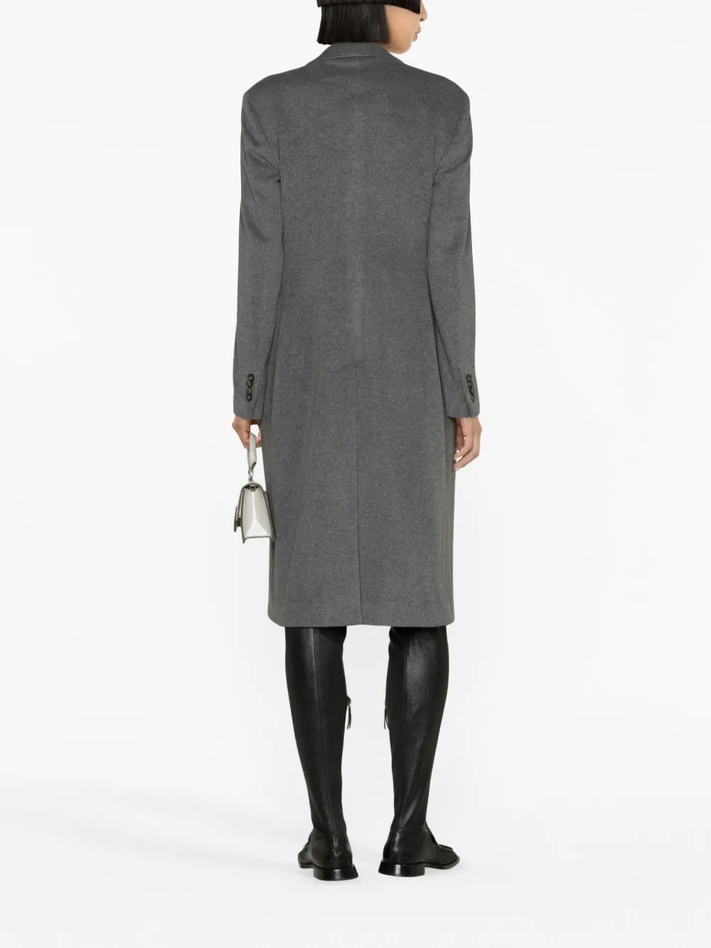 double-breasted cashmere coat