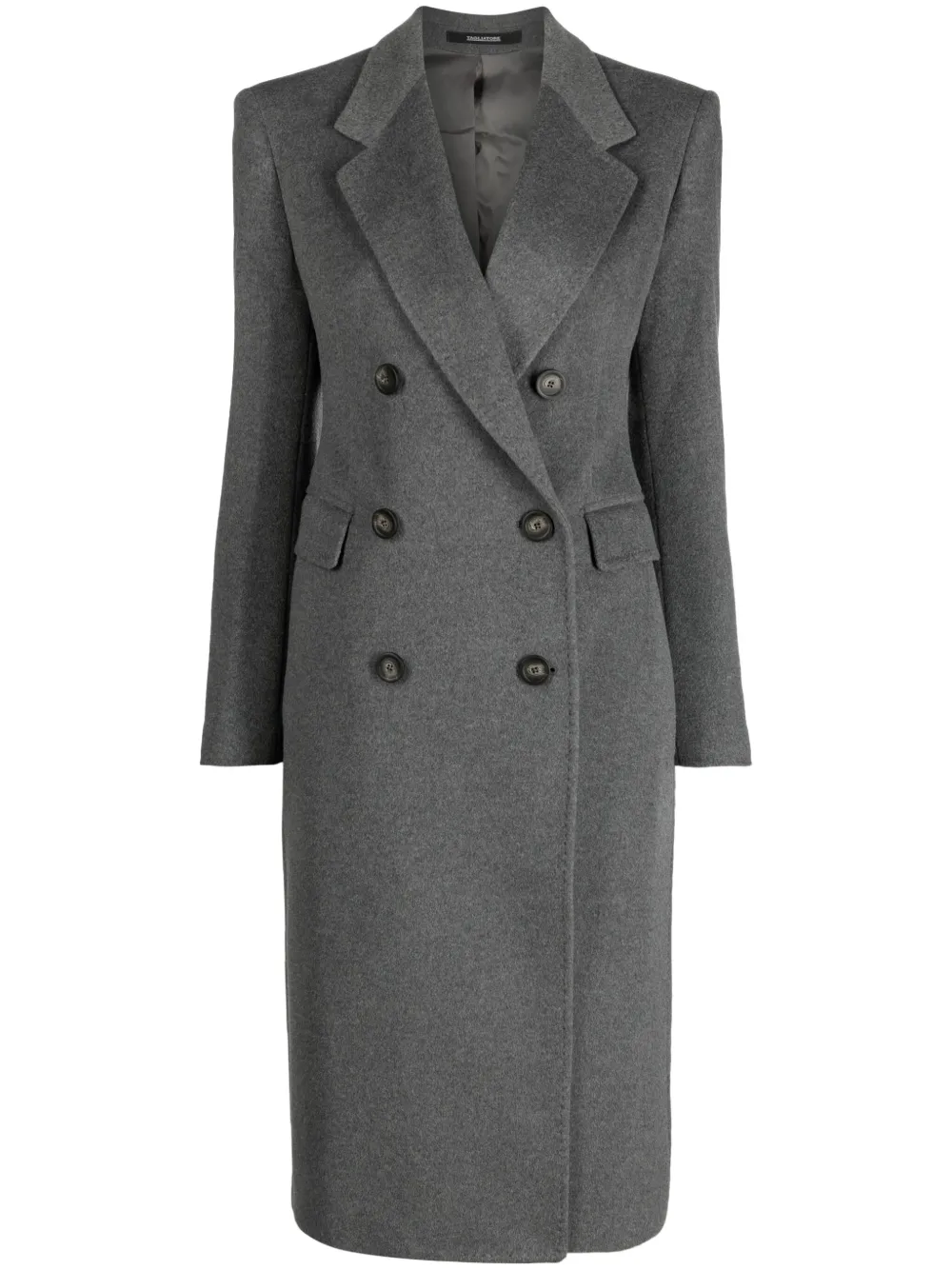 Tagliatore double-breasted cashmere coat – Grey