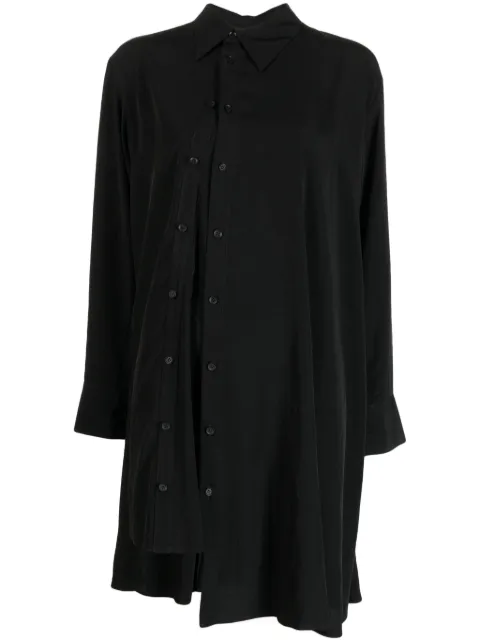 Yohji Yamamoto asymmetric decorative button-detail shirt