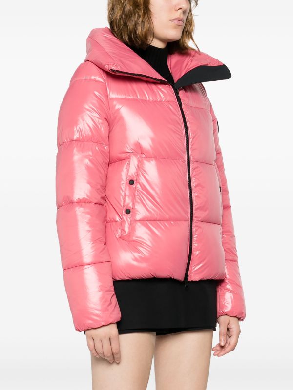 Save The Duck logo-patch Padded Puffer Jacket - Pink