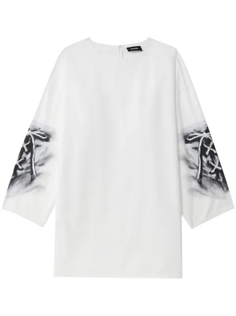 We11done abstract-print cotton blouse 