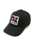 DSQUARED2 KIDS logo-patch baseball cap - Black