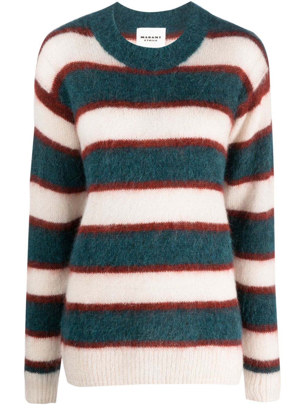 MARANT ÉTOILE Dimitria brushed-effect striped jumper