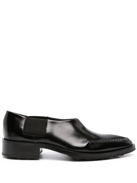 Jil Sander pointed-toe leather loafers