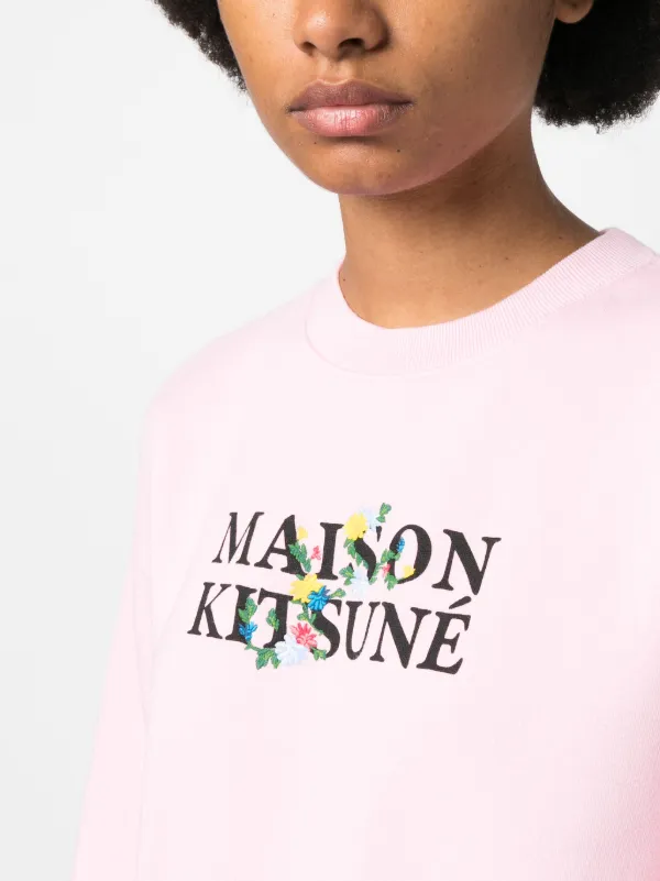 美品★MAISON KITSUNÉ ピンク スウェット M メゾンキツネ MAISON KITSUNE 【M】 MAISON KITSUNÉ ピンク スウェット