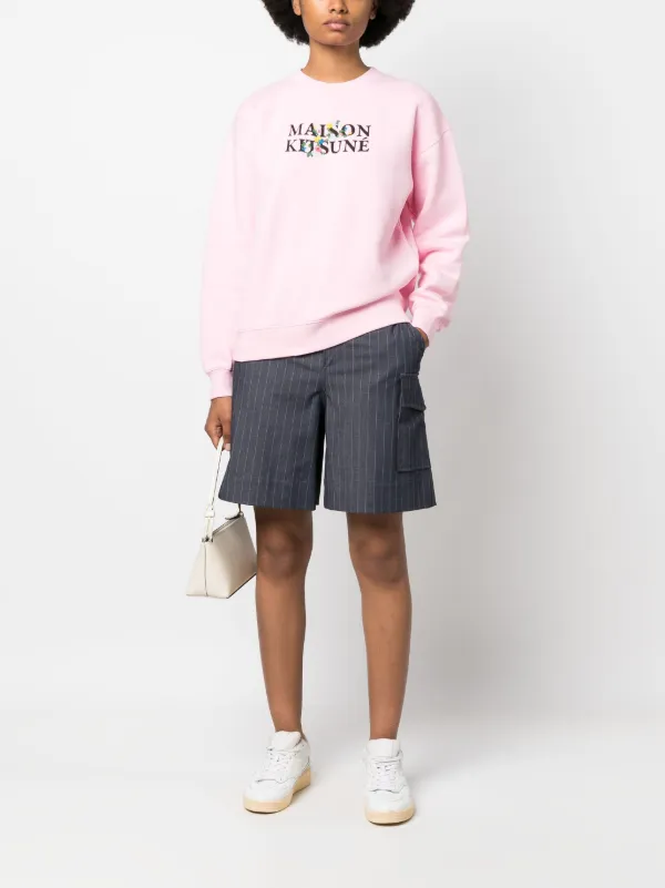 Maison Kitsuné ロゴ スウェットシャツ | ピンク | FARFETCH JP