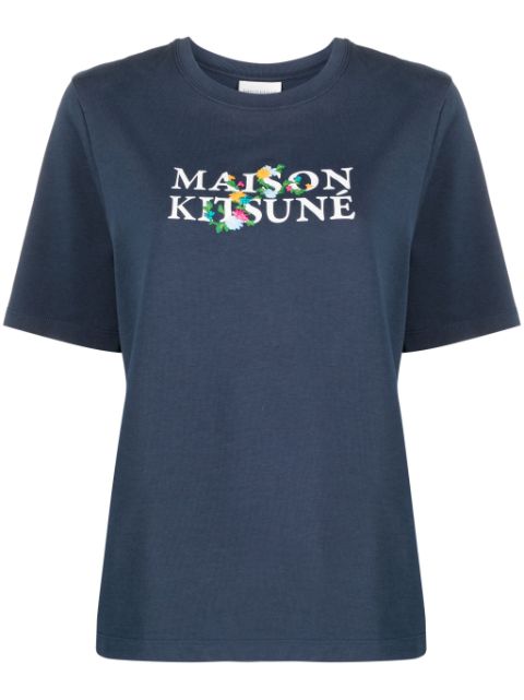 Maison Kitsune logo-print cotton T-shirt Women