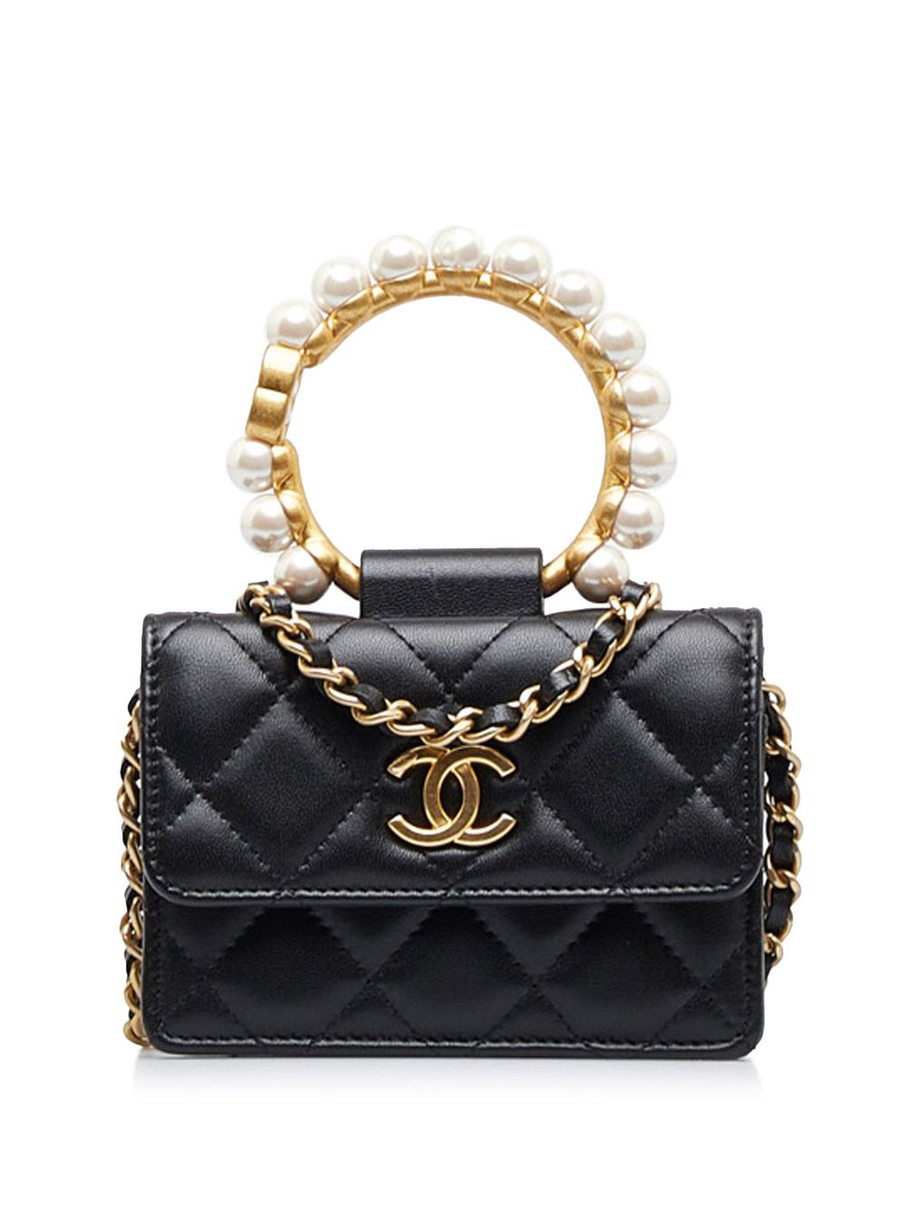 CHANEL 2021 Pearl Crown clutch bag Women