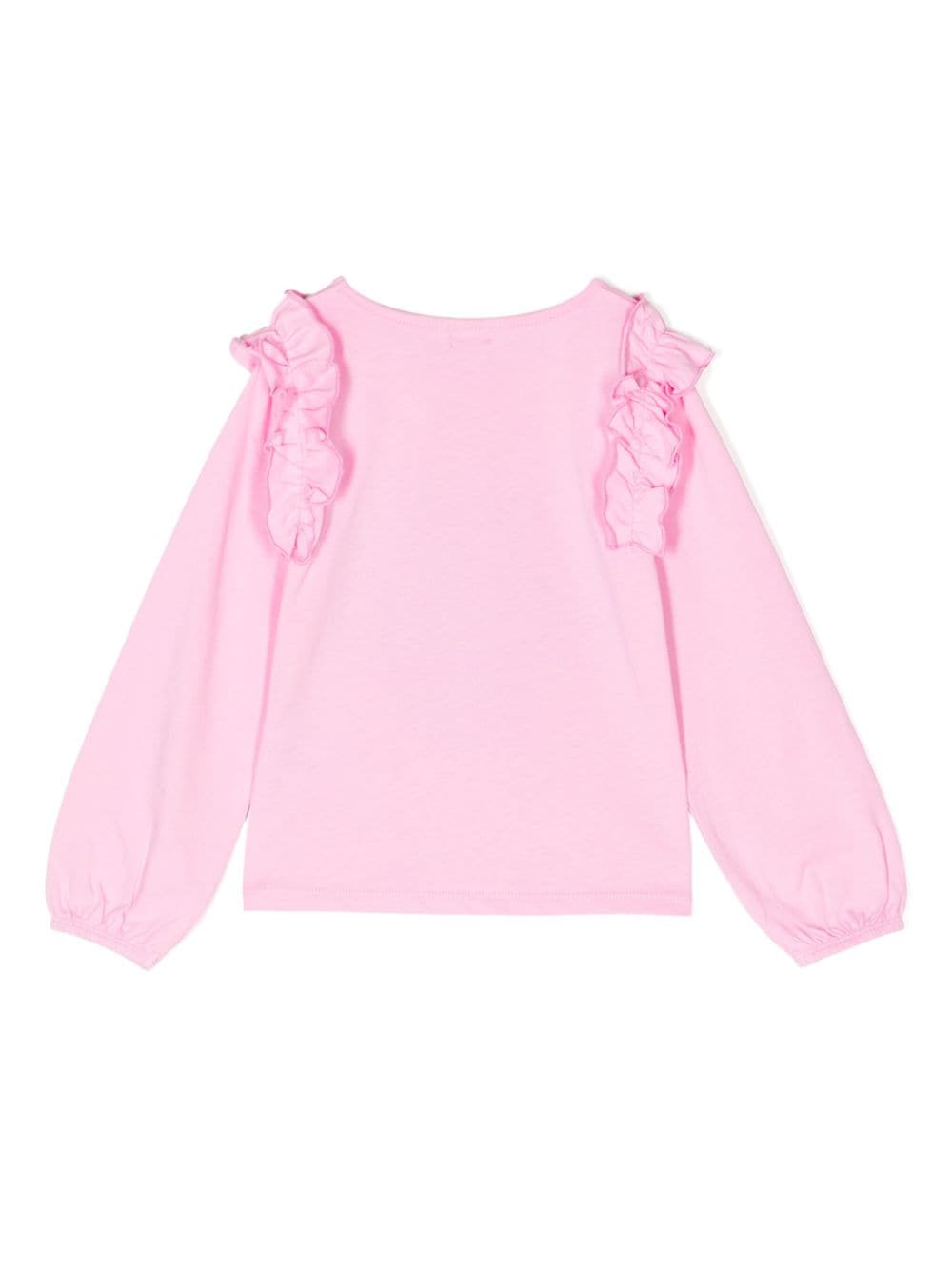 Billieblush heart text-print ruffled blouse - Roze