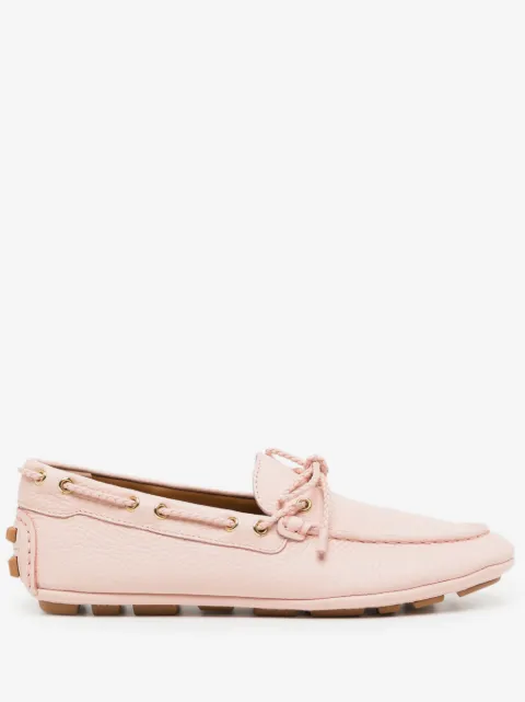 Bally leather boat loafers