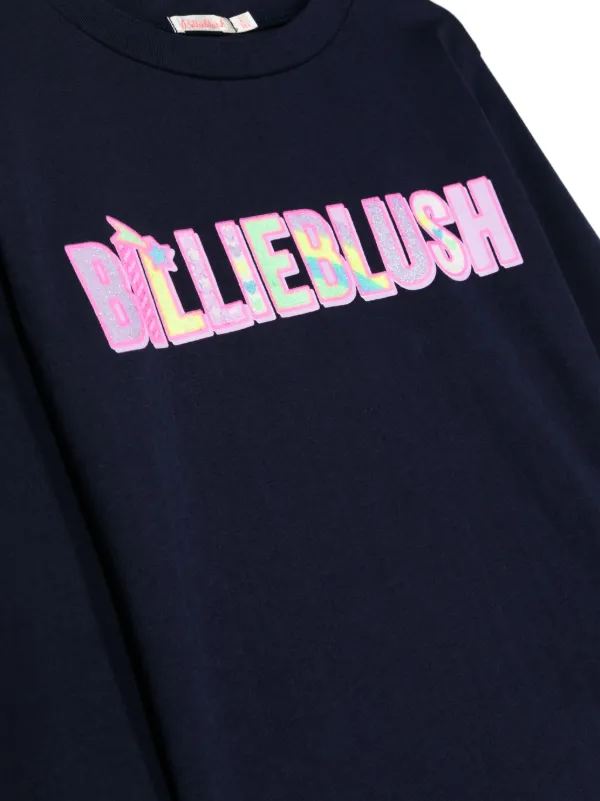 【未使い.セール】billieblush Tシャツ　ハート　3A Billieblush ロゴ Tシャツ | ブルー | FARFETCH JP