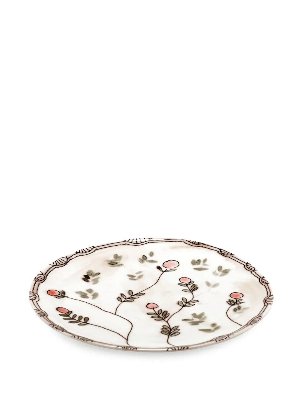 Shop Serax X Marni Midnight Flowers Dessert Plates (set Of 2) In Neutrals