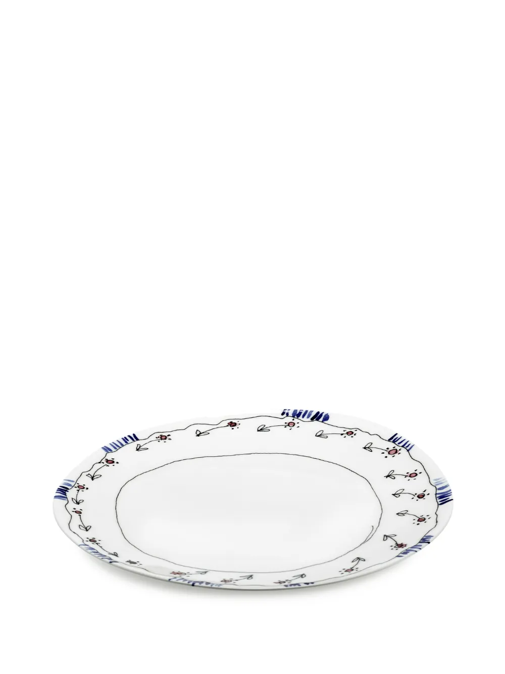 Serax X Marni Midnight Flowers Dinner Plates (set Of Two) In White