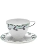 Serax x Marni Midnight Flowers cappuccino cup and saucer - White