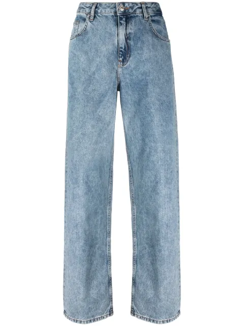 MOSCHINO JEANS jeans rectos con efecto lavado