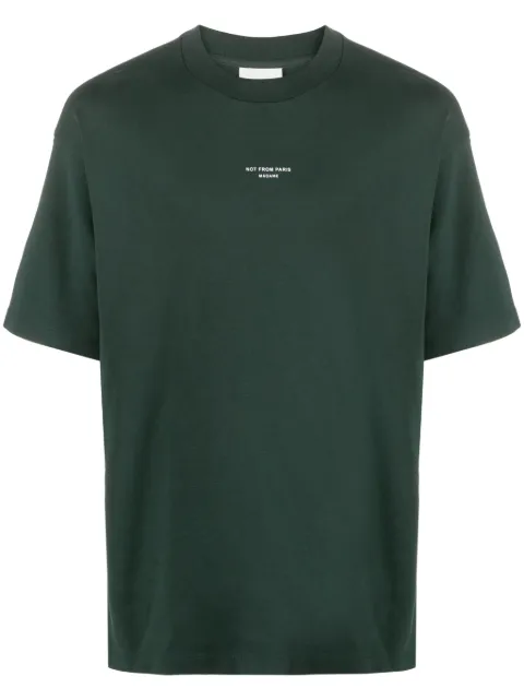 Drôle De Monsieur T-Shirt mit Slogan-Print