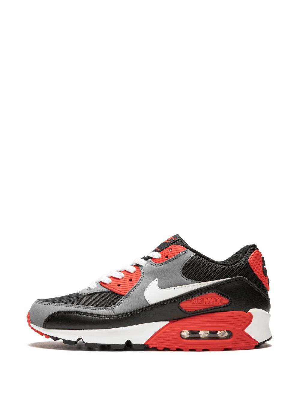 Shop Nike Air Max 90 Panelled Sneakers In Grey