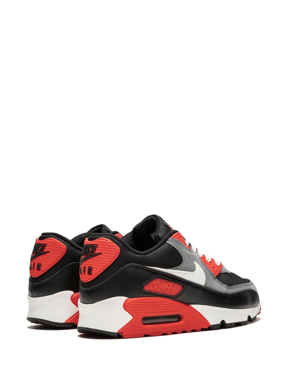 Shop Nike Air Max 90 Panelled Sneakers In Grey