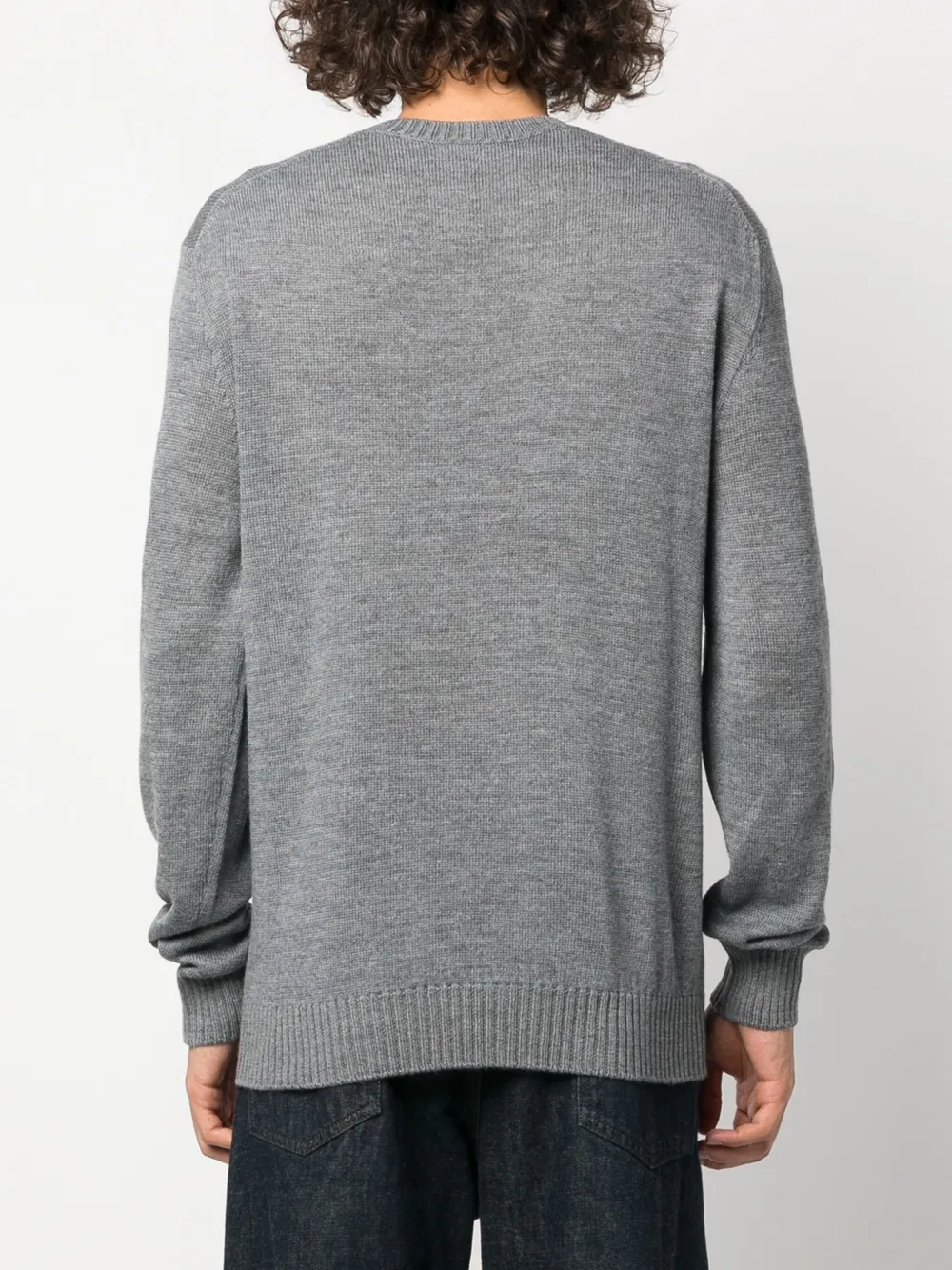 Jil Sander Crew-neck Wool Jumper In Grey