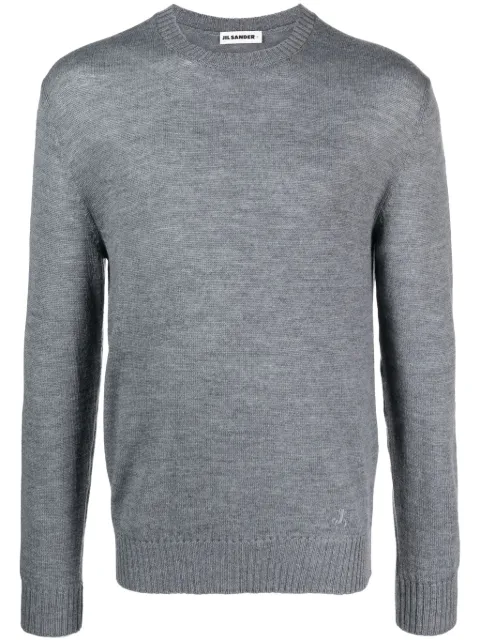 Jil Sander suéter con cuello redondo