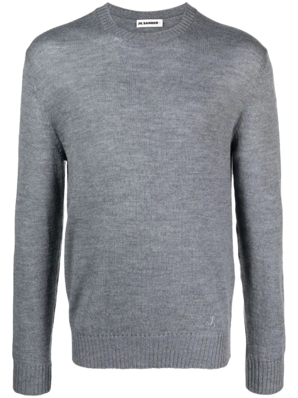 Jil Sander クルーネック プルオーバー | グレー | FARFETCH JP