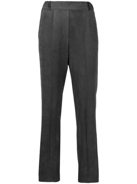 Alysi pressed-crease tapered-leg trousers 