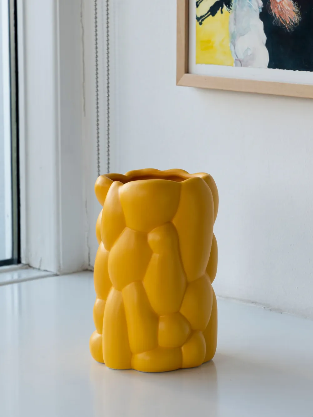 Shop Raawii Cloud Large Vase In Yellow