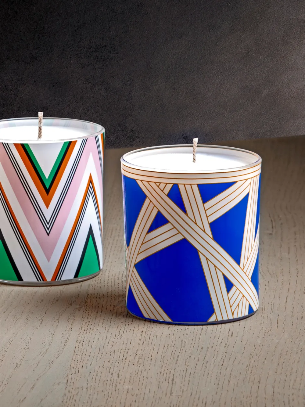 Shop Missoni Nastri Scented Candle (220g) In Blau