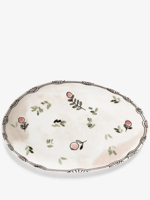 Serax x Marni Midnight Flowers oval plate