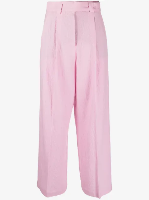 Alysi pantalones acampanados con pinzas 