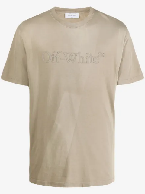Off-White playera con parche del logo