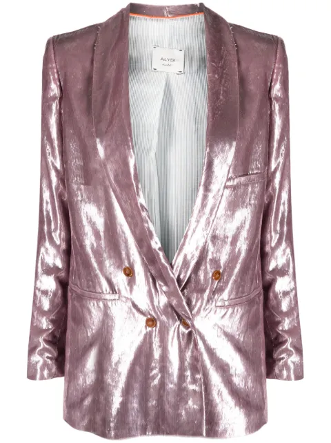 Alysi shawl-lapels double-breasted blazer 