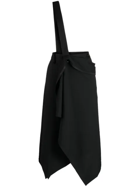 Yohji Yamamoto falda ajustable con tira