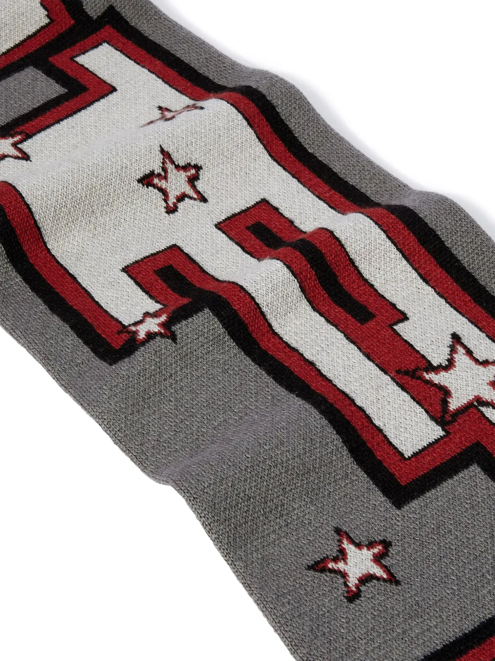  Off-white Bufanda En Intarsia De Off-white X Ac Milan - Gris 