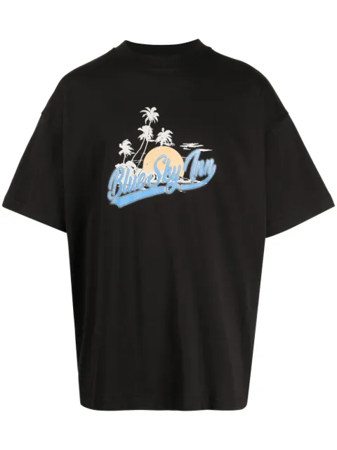 BLUE SKY INN logo-print cotton T-shirt 