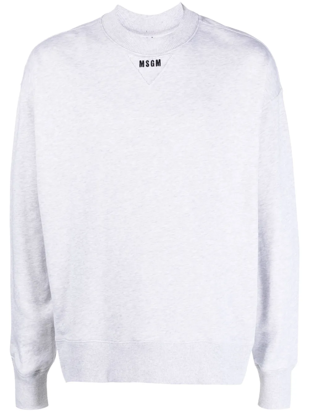 Image 1 of MSGM logo-print cotton sweatshirt