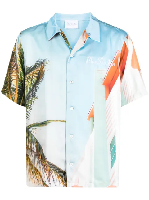 BLUE SKY INN graphic-print short-sleeve shirt