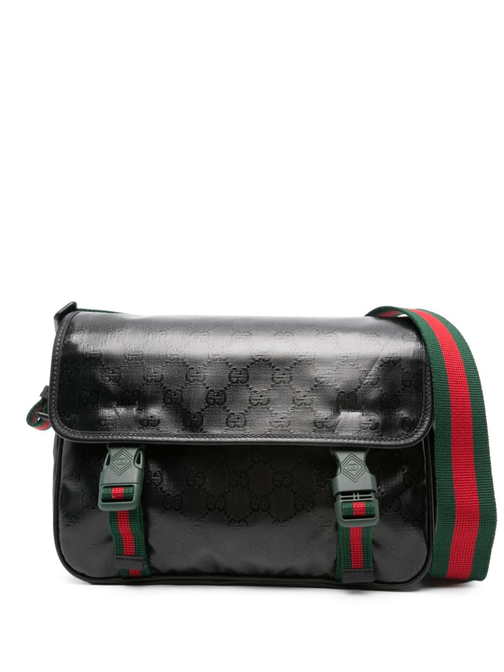 Gucci GG Supreme canvas messenger bag - Black