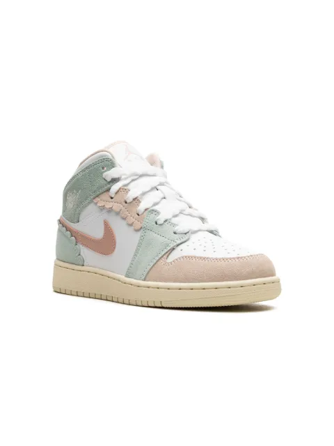 Jordan Kids Air Jordan 1 Mid "Pink Oxford" sneakers