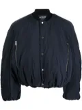 Jacquemus Croissant puffer bomber jacket - Blue