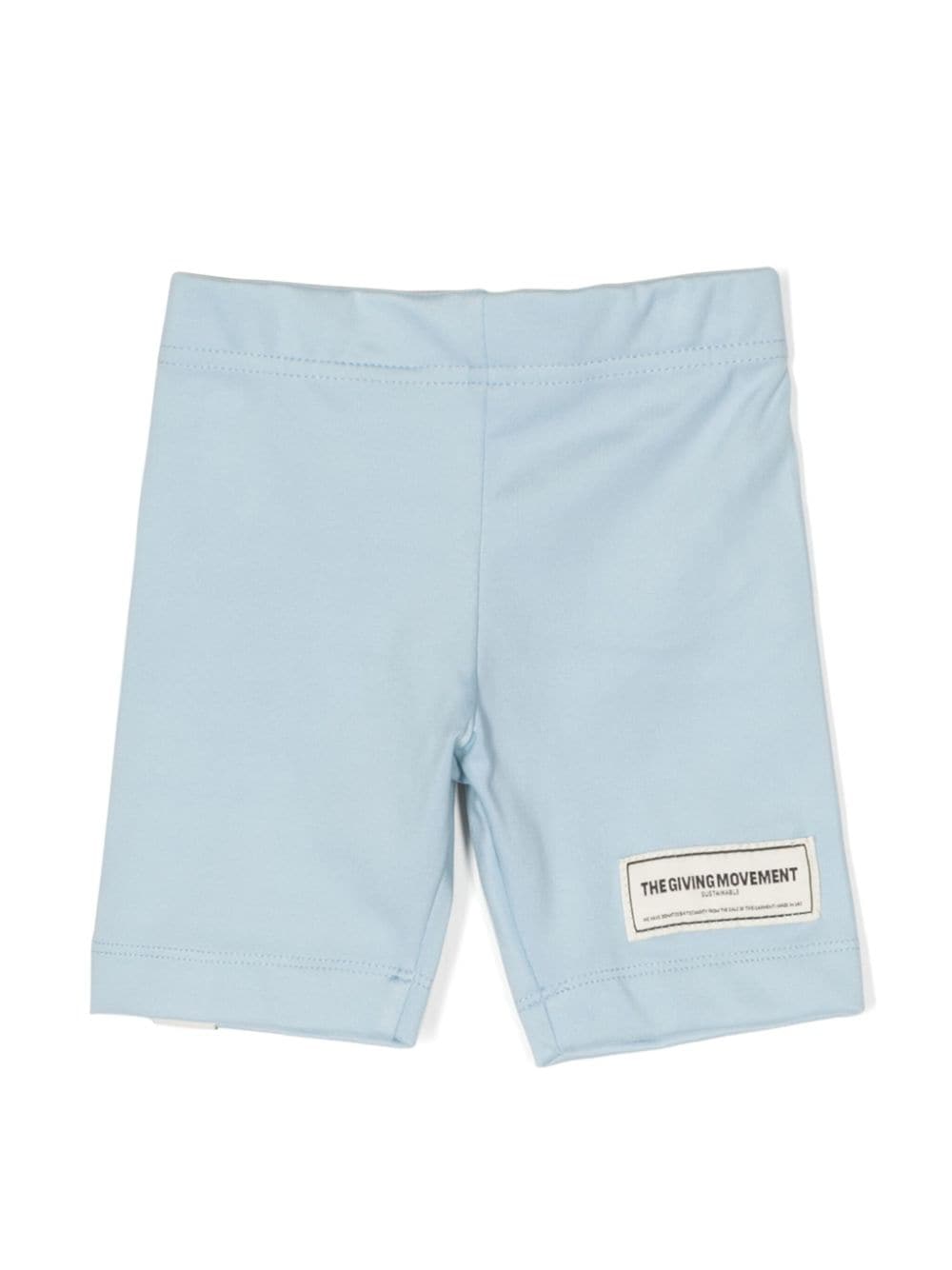 The Giving Movement Kids' Logo-patch Elasticated Shorts In Blue