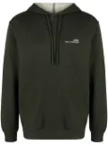 A.P.C. logo-print drawstring hoodie - Green