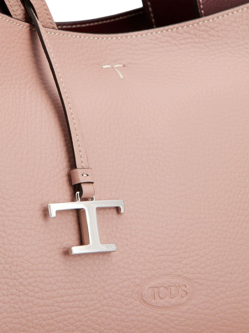 Shop Tod's Apa 2 Leather Tote Bag In Pink