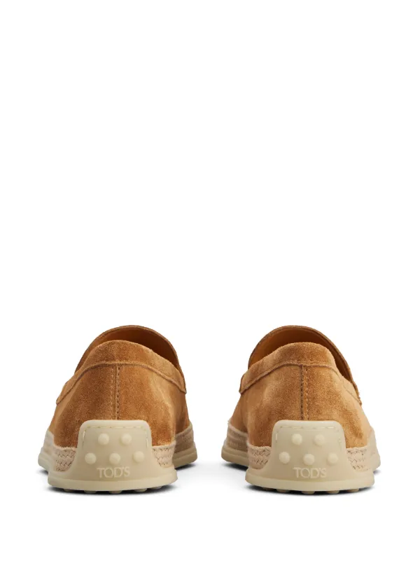 Tod's Espadrilles Con Logo Goffrato Marrone FARFETCH IT - Main Image