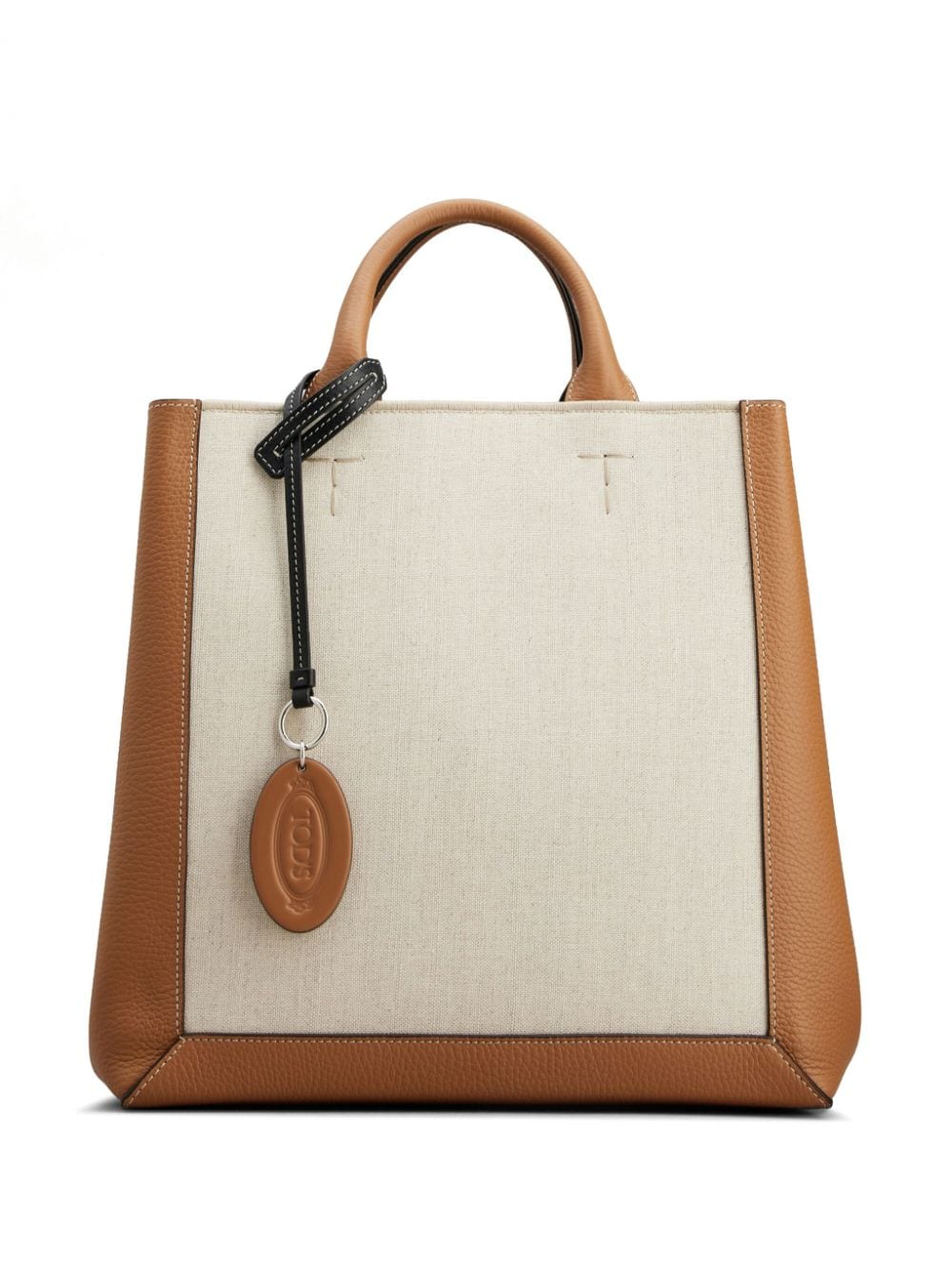Tod's Panelled Leather Tote Bag In Neutral