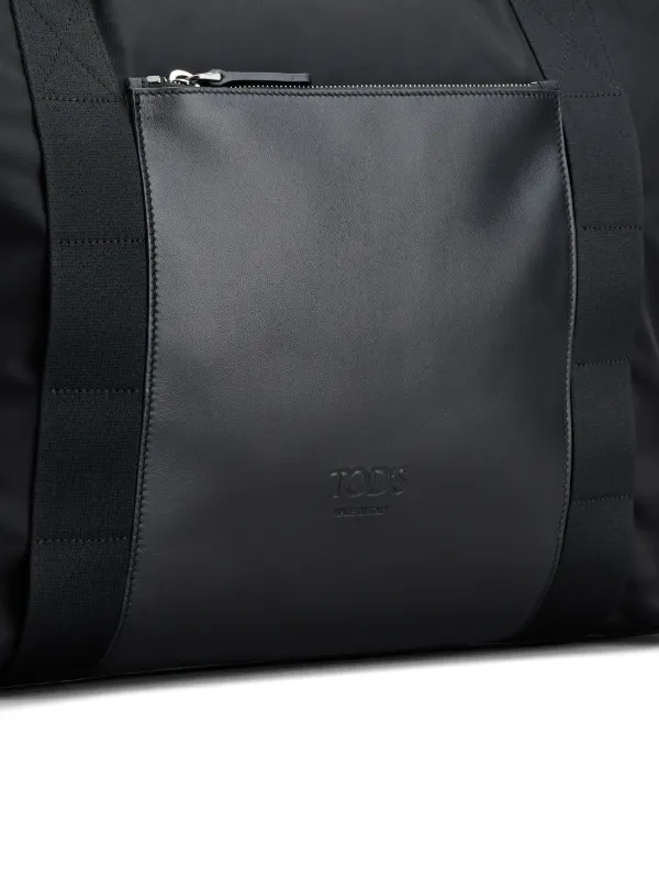 Tod's logo-debossed Leather Duffle Bag | Black | FARFETCH