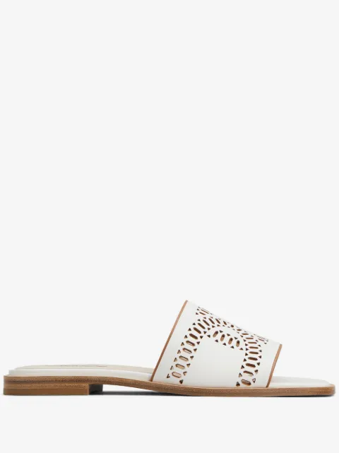 Tod's laser-cut leather sandals