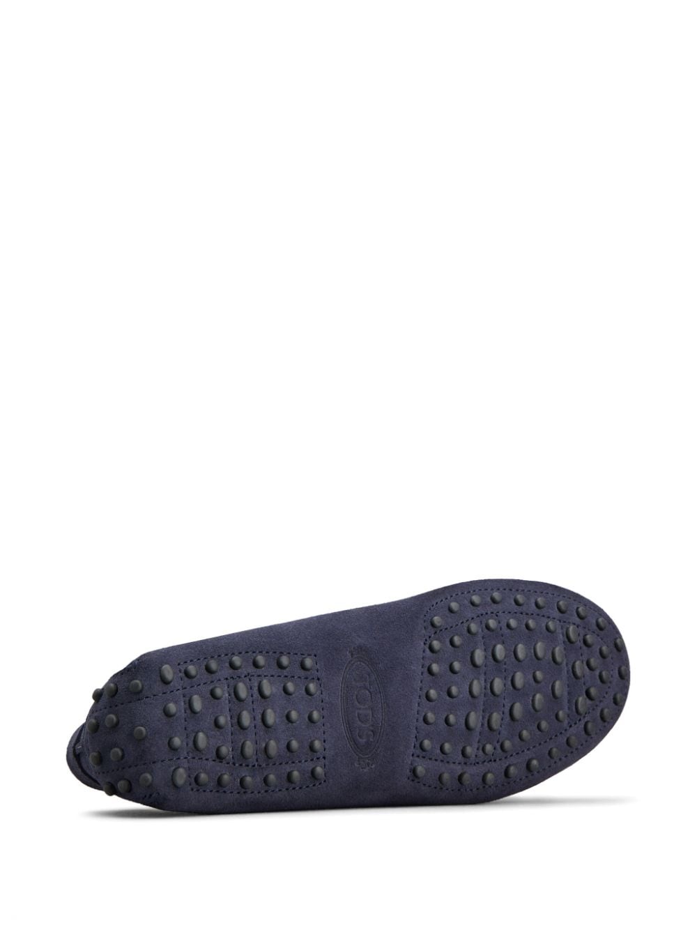 Shop Tod's Gommino Embellished Suede Loafers In Blau