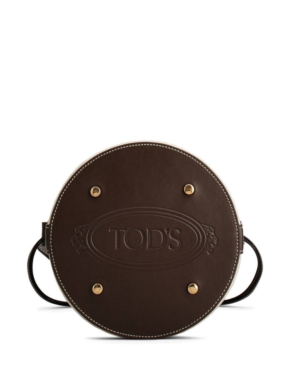 Shop Tod's Mini Kate Bucket Bag In Brown